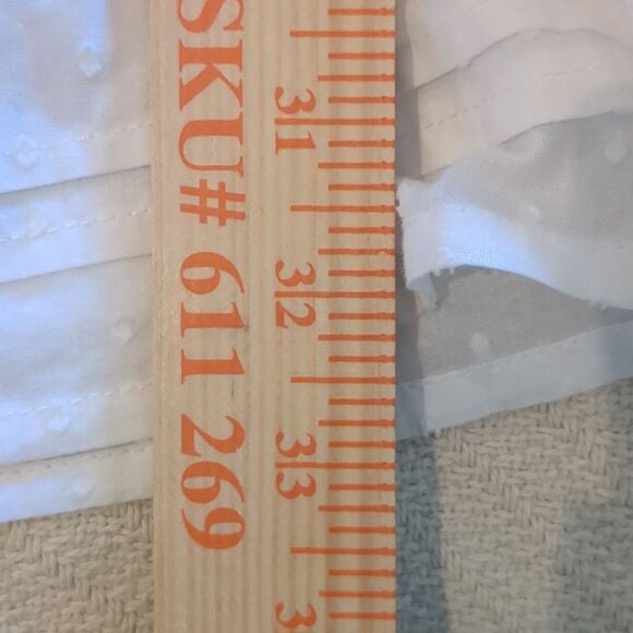 Bardot Ruffled Dress MED Babydoll Tiered Lace Pin Tucks Bridgerton Fairy - Picture 13 of 16